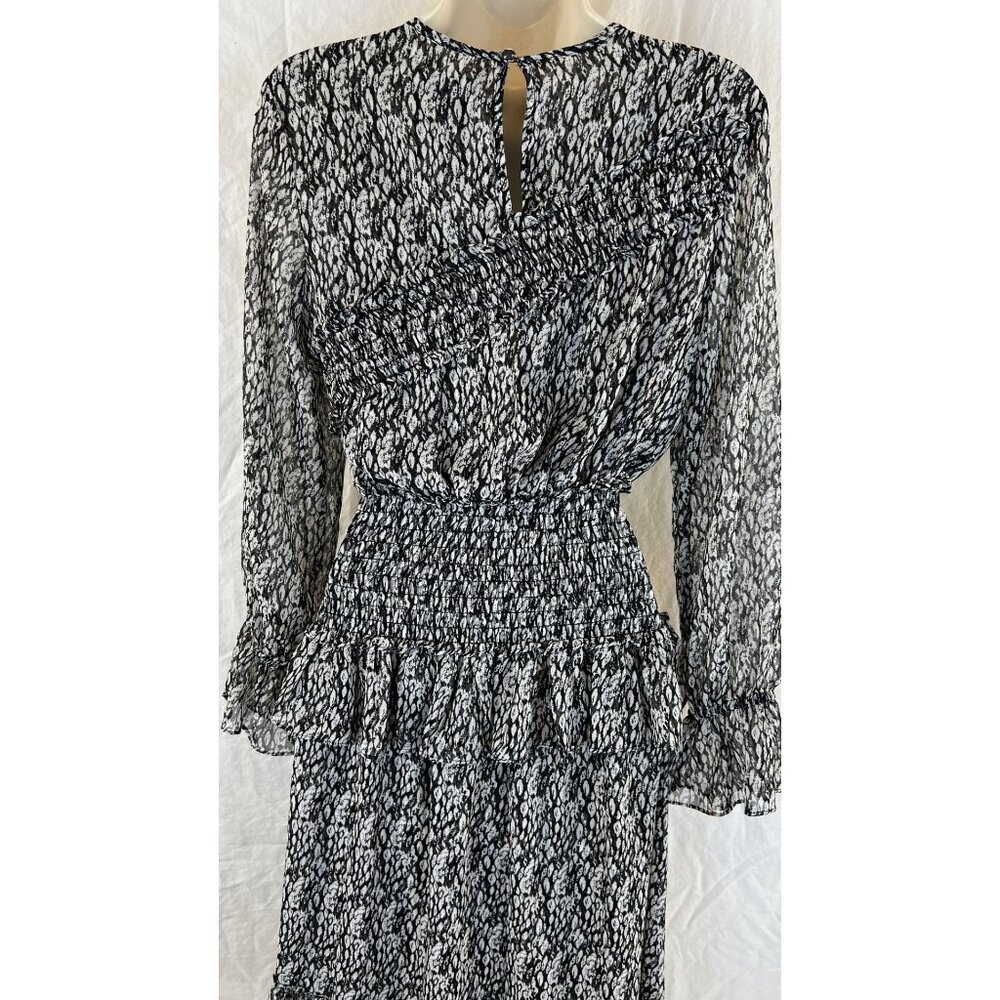 MISA Los Angeles Sophia Asymmetrical Ruffle Smocked Midi Dress $356 - Picture 6 of 12